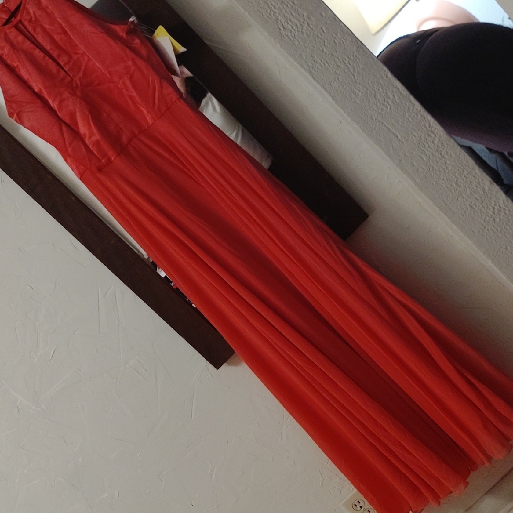 After Six Vibrant Red Maxi Dress